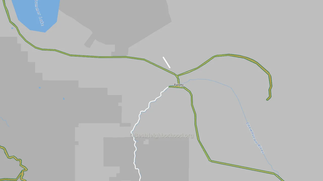 97636, OR Map of Noise Levels in 97636