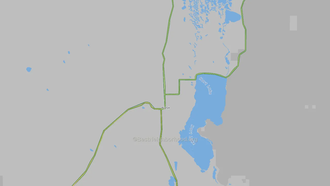 97637, OR Map of Noise Levels in 97637
