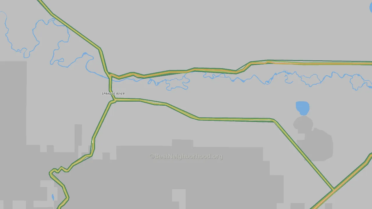 97639, OR Map of Noise Levels in 97639