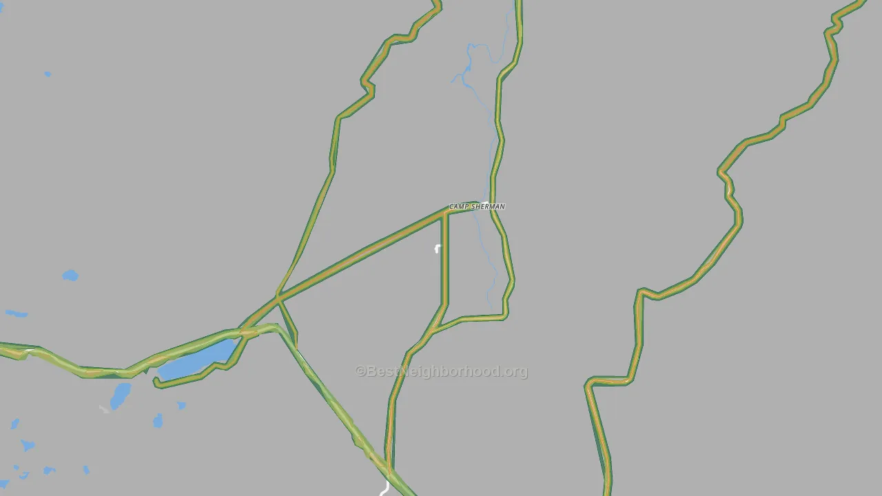 97730, OR Map of Noise Levels in 97730