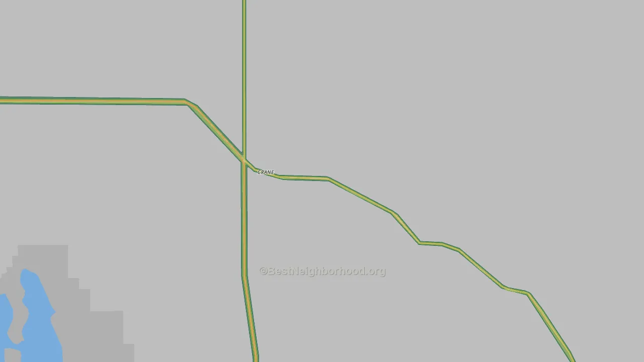 97732, OR Map of Noise Levels in 97732