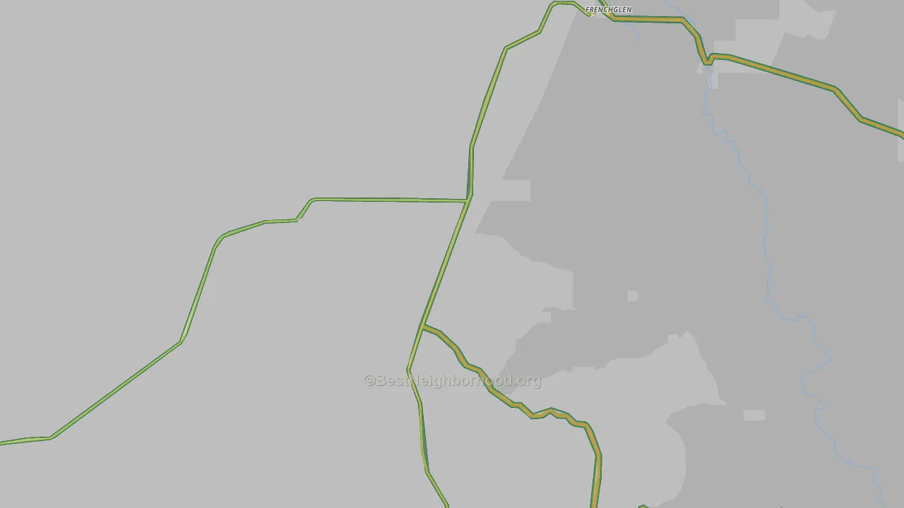 97736, OR Map of Noise Levels in 97736