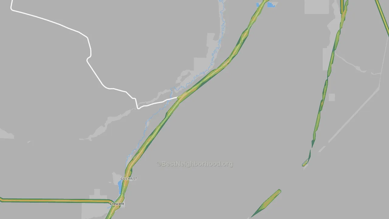 97737, OR Map of Noise Levels in 97737