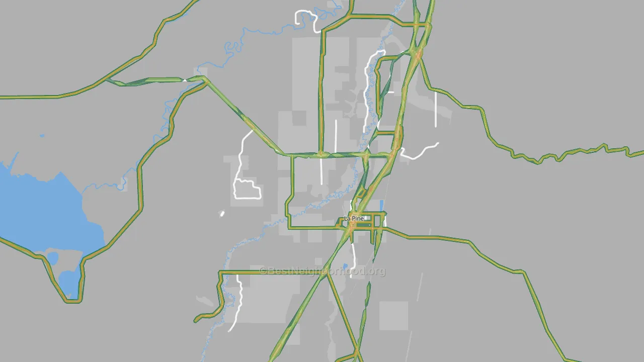 97739, OR Map of Noise Levels in 97739