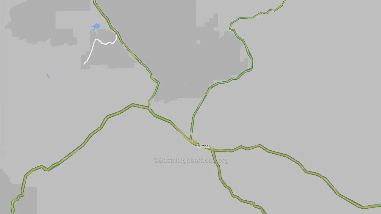 97750, OR Map of Noise Levels in 97750