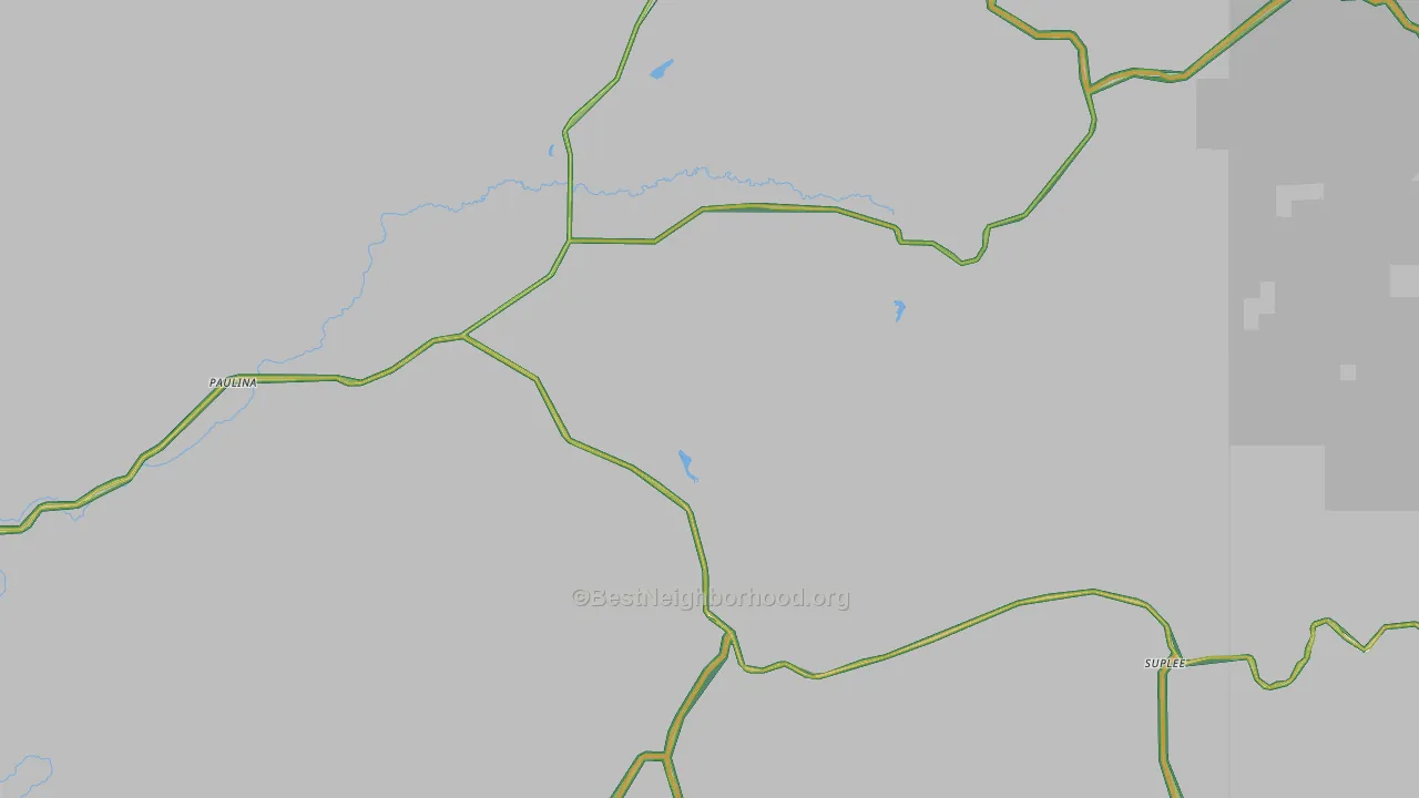 97751, OR Map of Noise Levels in 97751