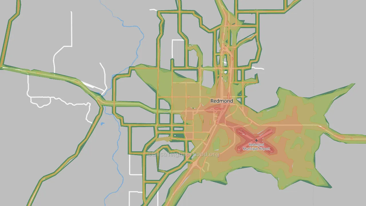 97756, OR Map of Noise Levels in 97756