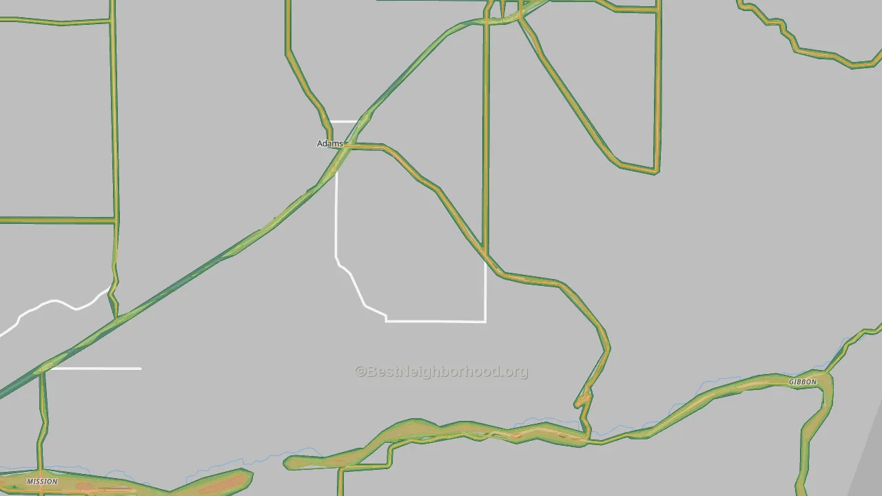 97810, OR Map of Noise Levels in 97810