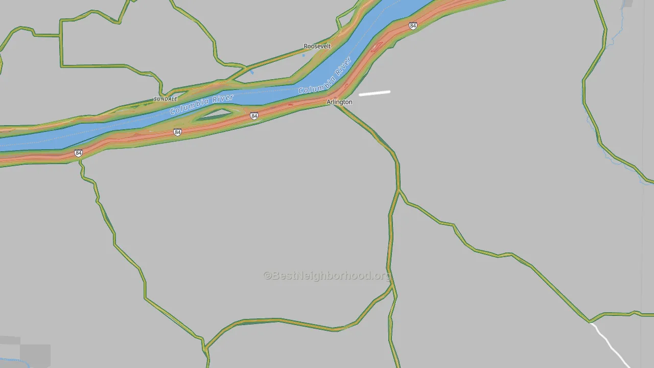 97812, OR Map of Noise Levels in 97812