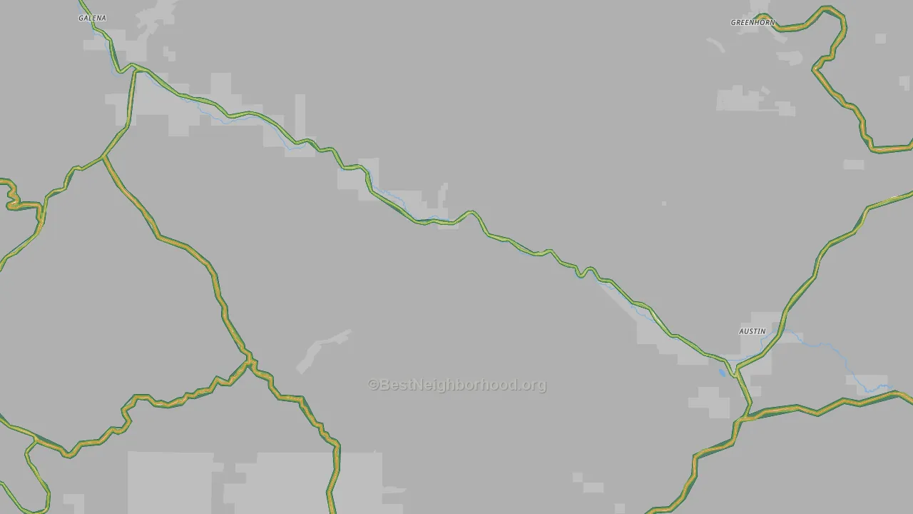 97817, OR Map of Noise Levels in 97817