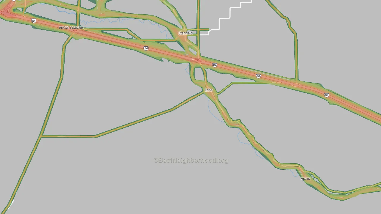 97826, OR Map of Noise Levels in 97826