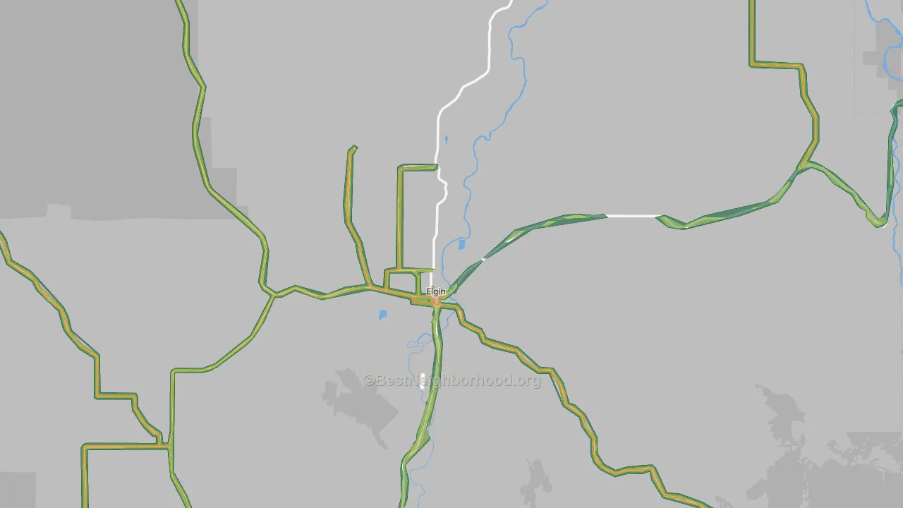 97827, OR Map of Noise Levels in 97827
