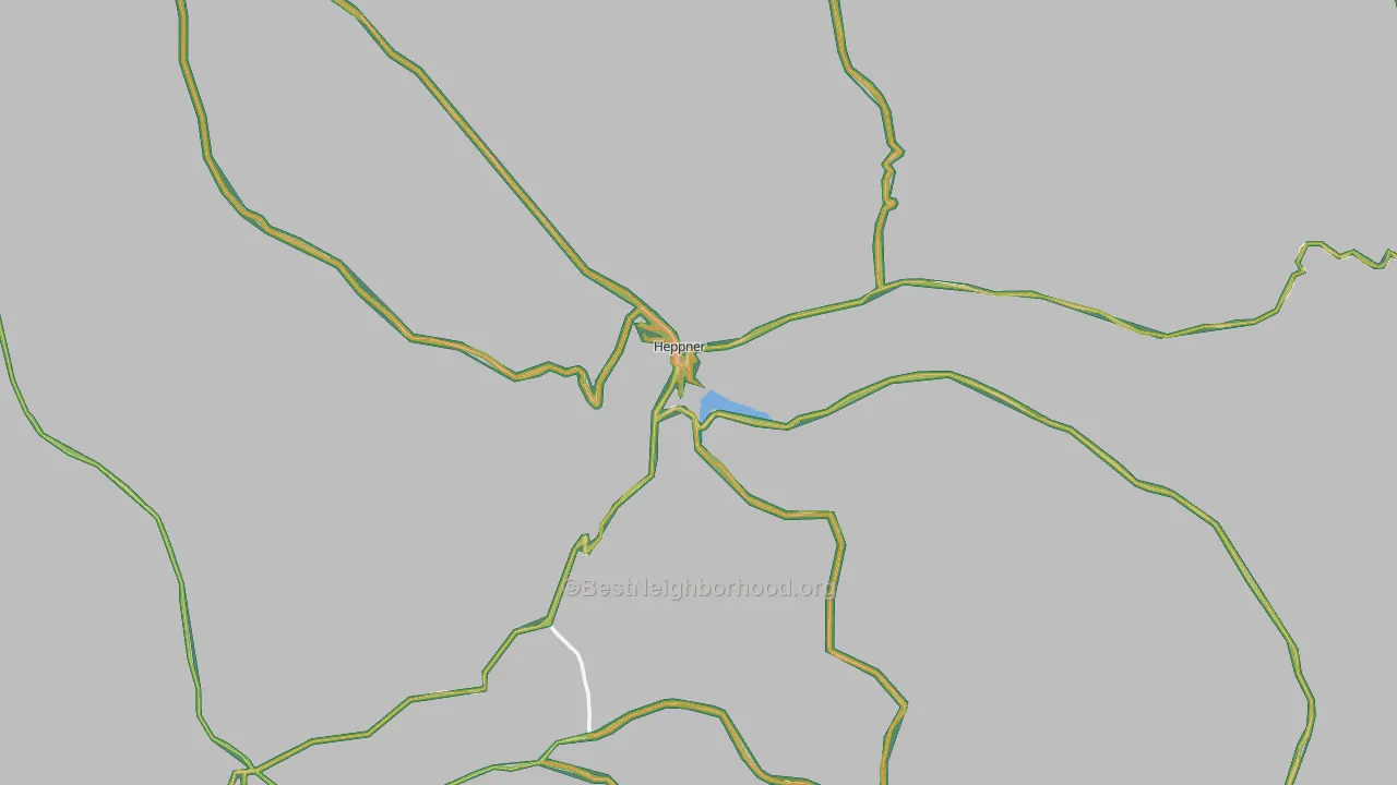 97836, OR Map of Noise Levels in 97836