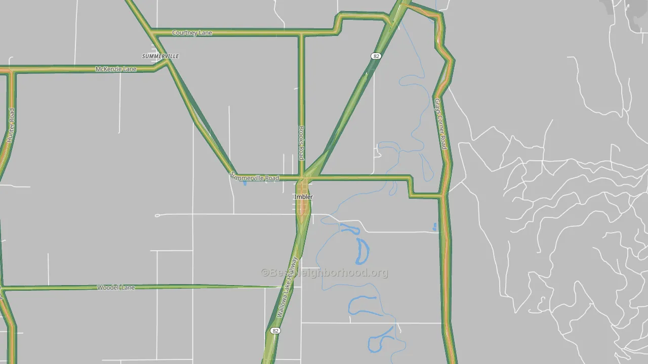 97841, OR Map of Noise Levels in 97841