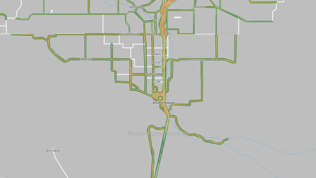 97862, OR Map of Noise Levels in 97862