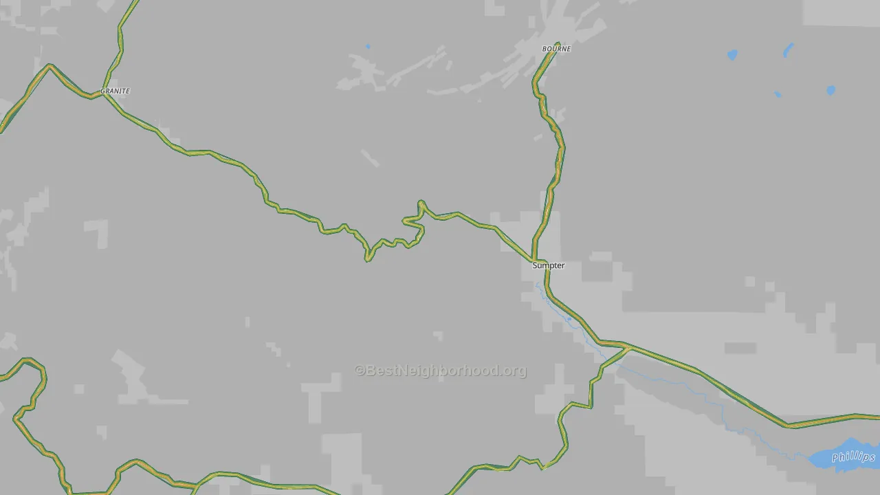 97877, OR Map of Noise Levels in 97877