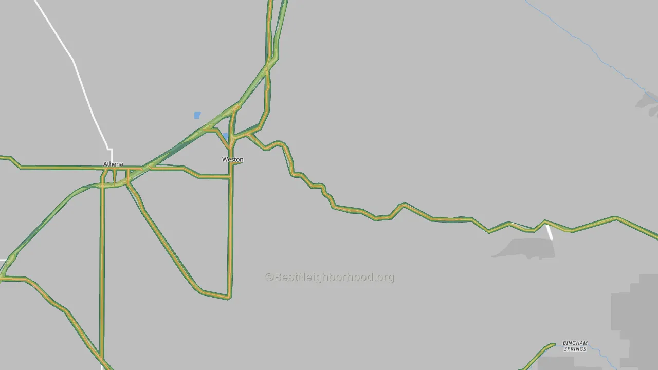 97886, OR Map of Noise Levels in 97886