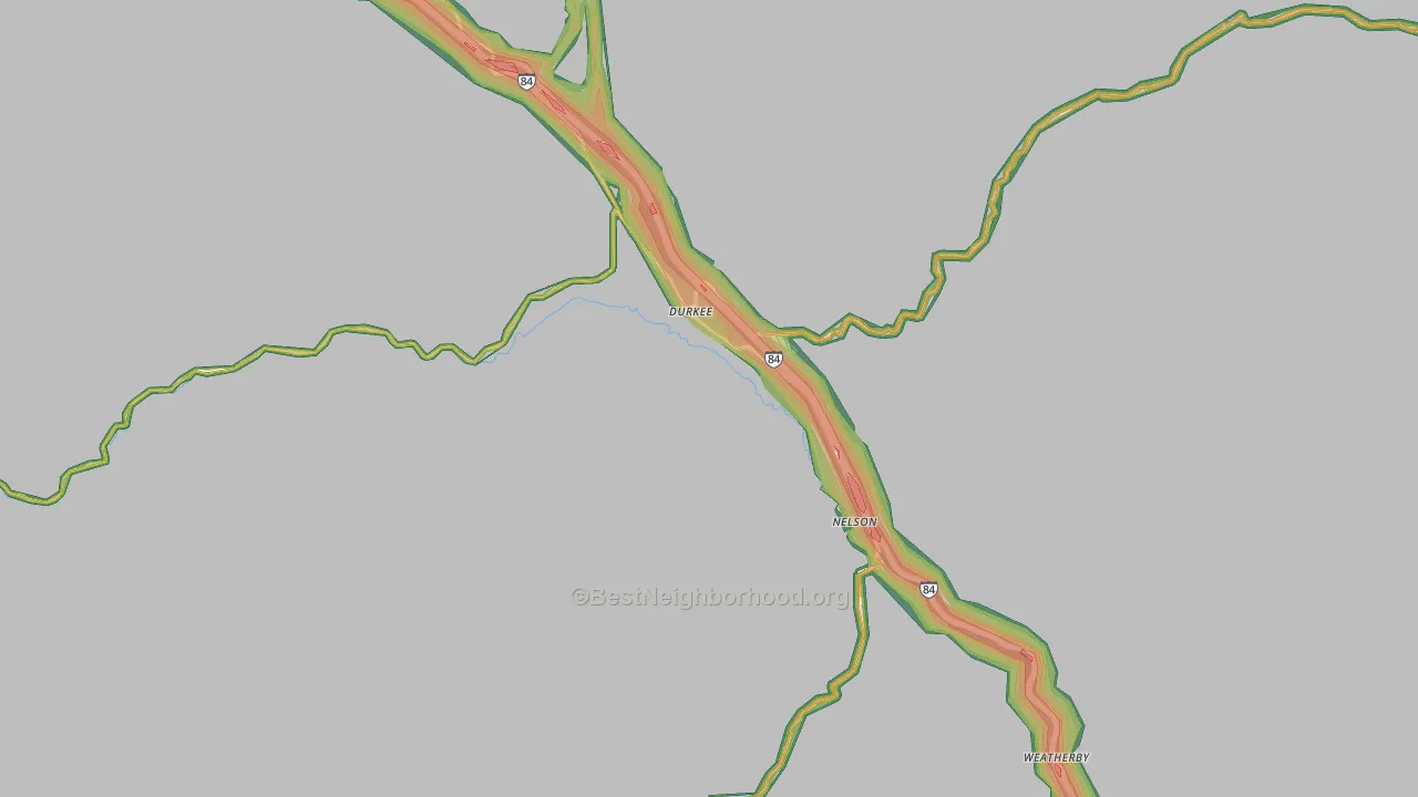 97905, OR Map of Noise Levels in 97905