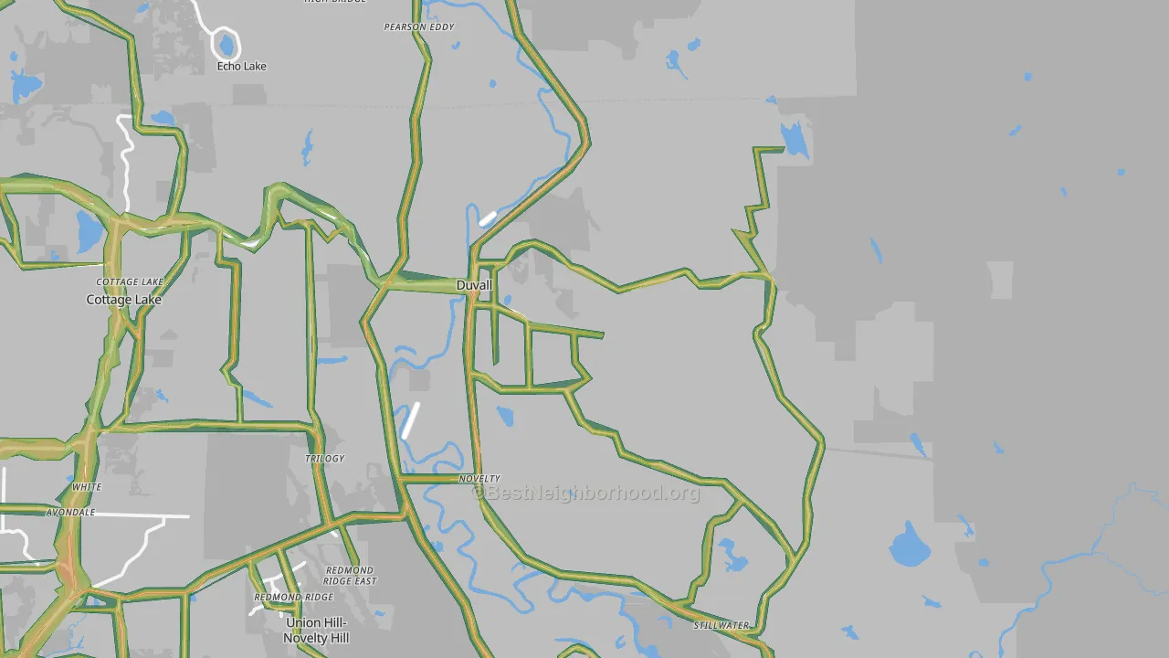 98019, WA Map of Noise Levels in 98019