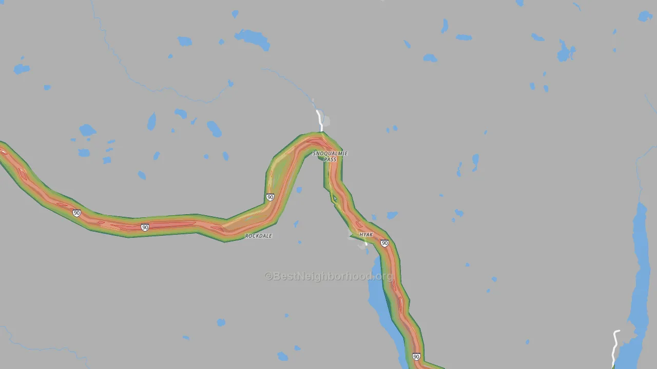 98068, WA Map of Noise Levels in 98068