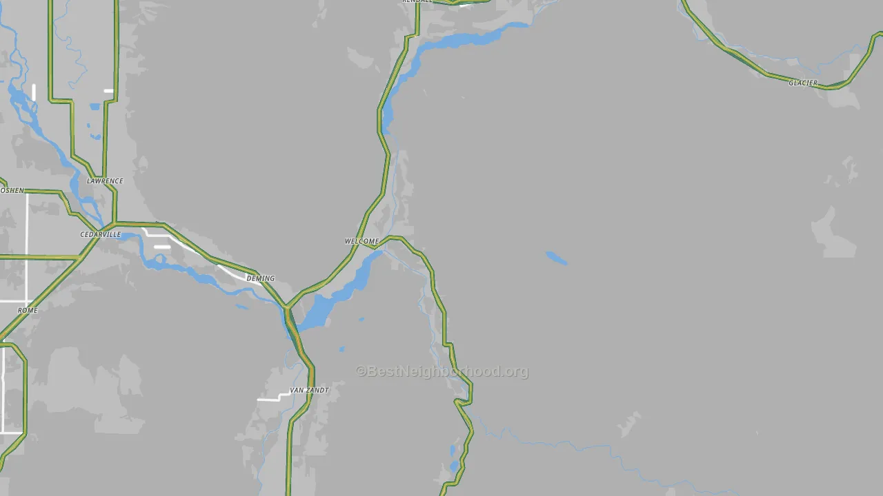 98244, WA Map of Noise Levels in 98244
