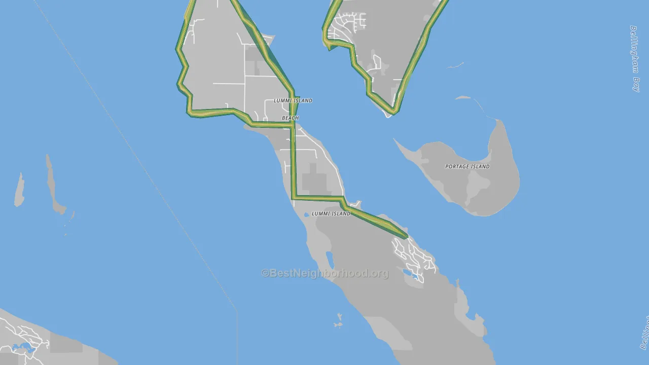 98262, WA Map of Noise Levels in 98262