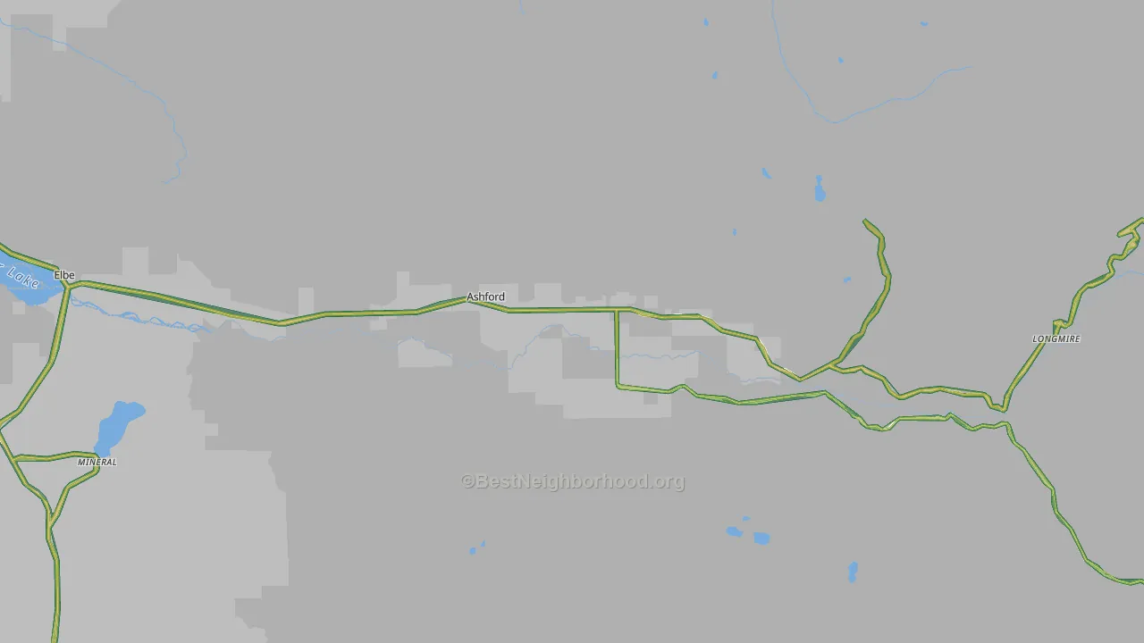 98304, WA Map of Noise Levels in 98304