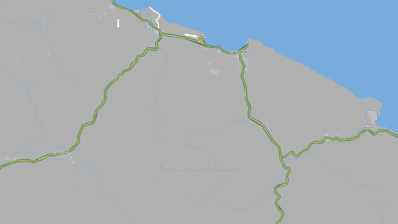 98326, WA Map of Noise Levels in 98326