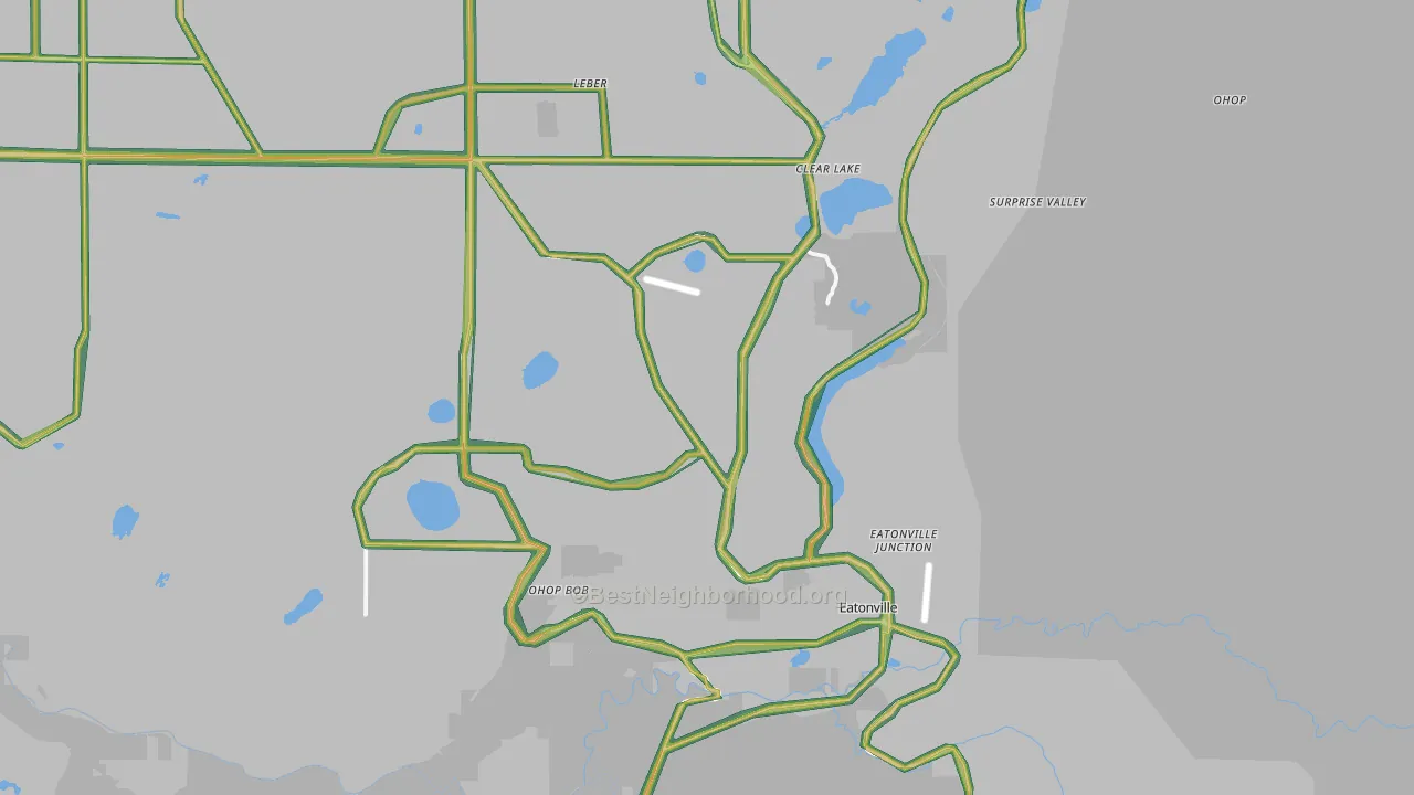 98328, WA Map of Noise Levels in 98328