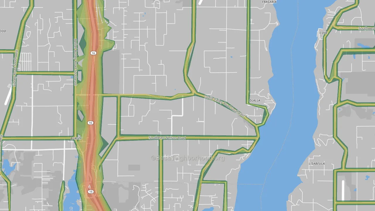 98359, WA Map of Noise Levels in 98359