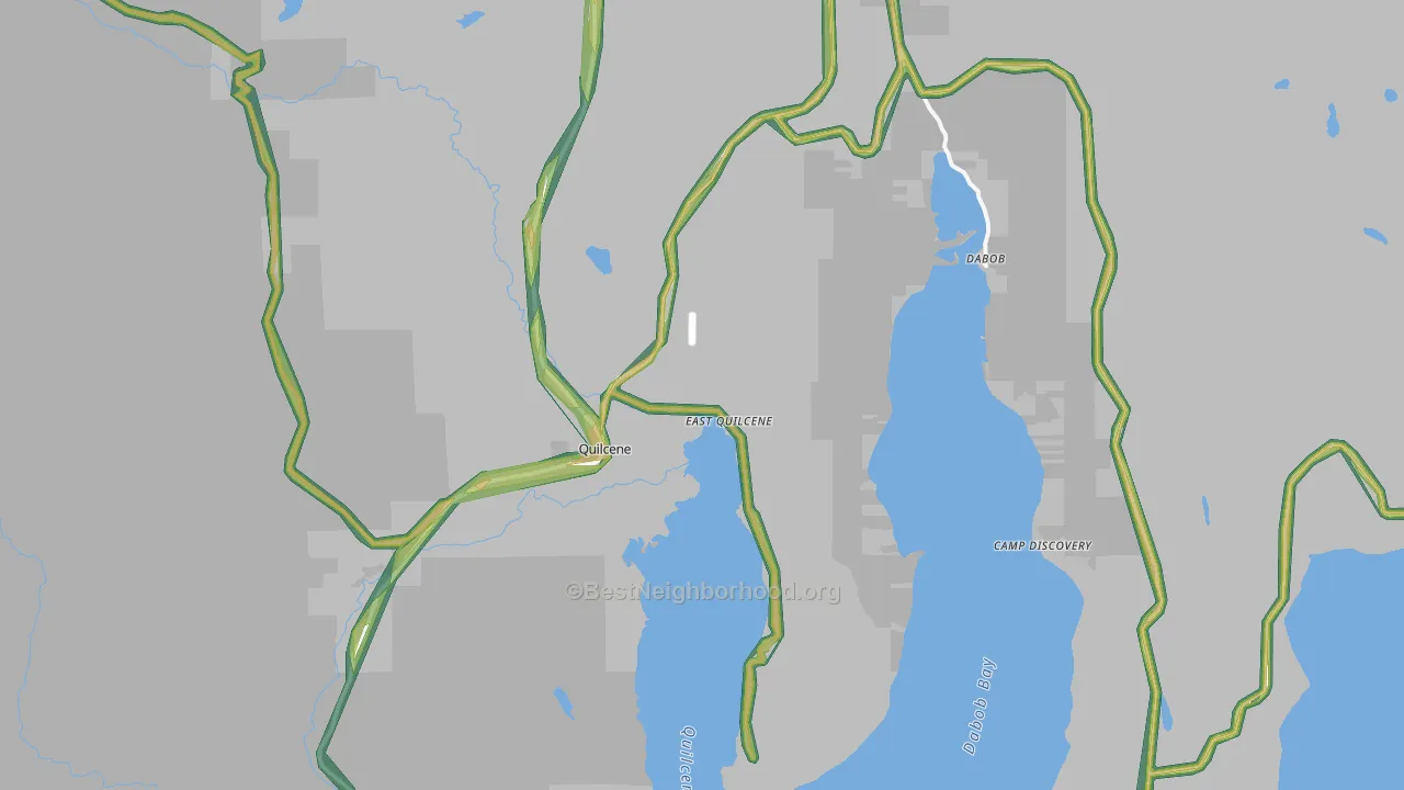 98376, WA Map of Noise Levels in 98376