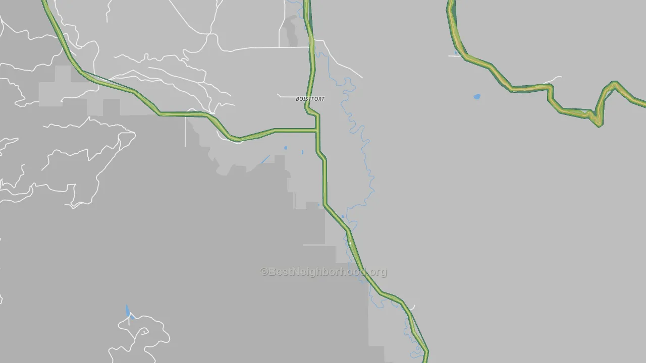 98538, WA Map of Noise Levels in 98538