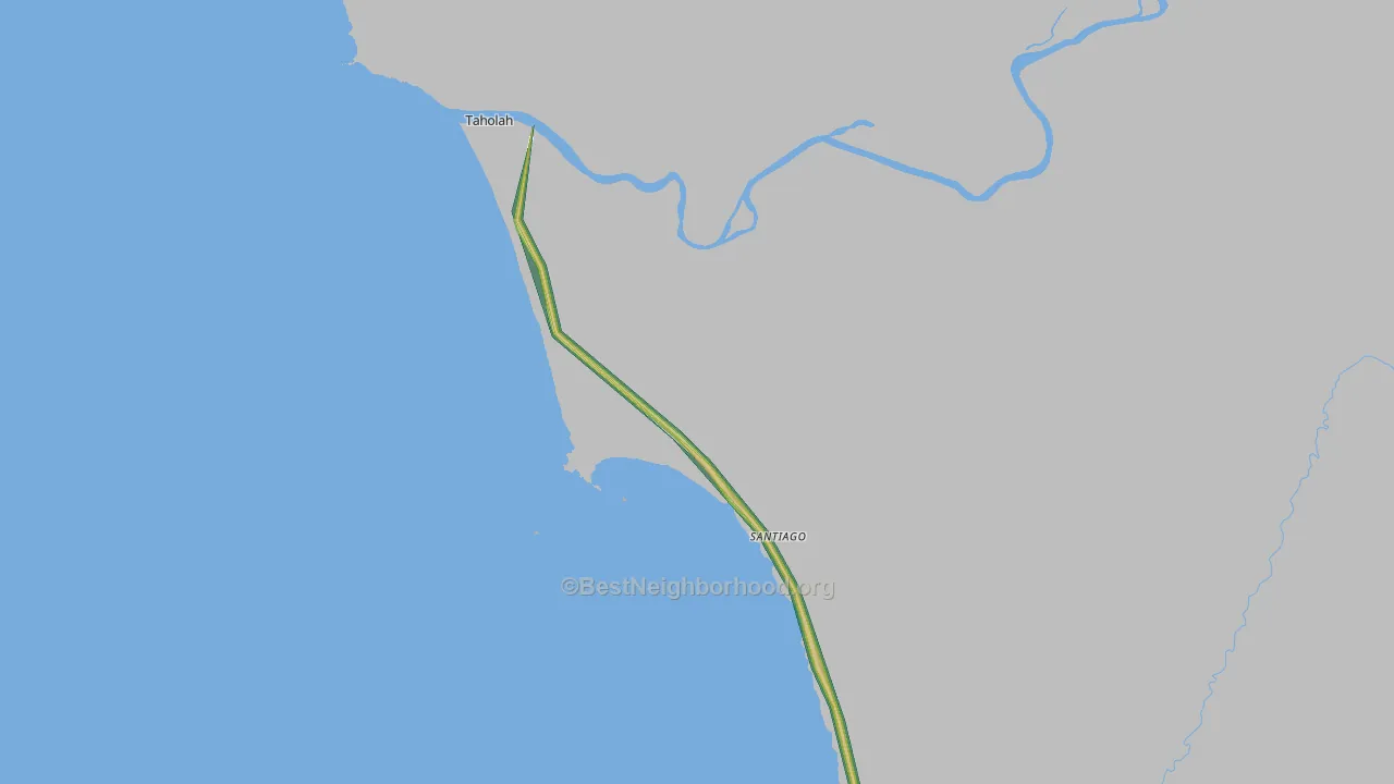 98587, WA Map of Noise Levels in 98587