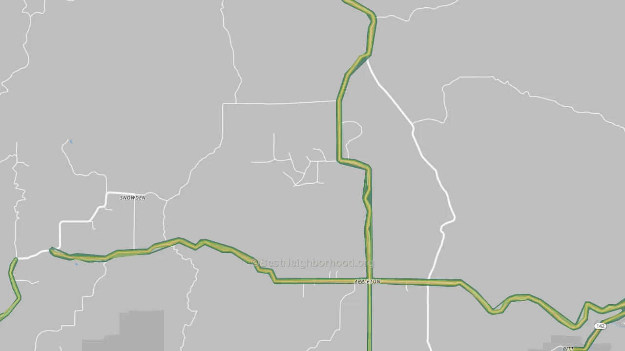 98602, WA Map of Noise Levels in 98602