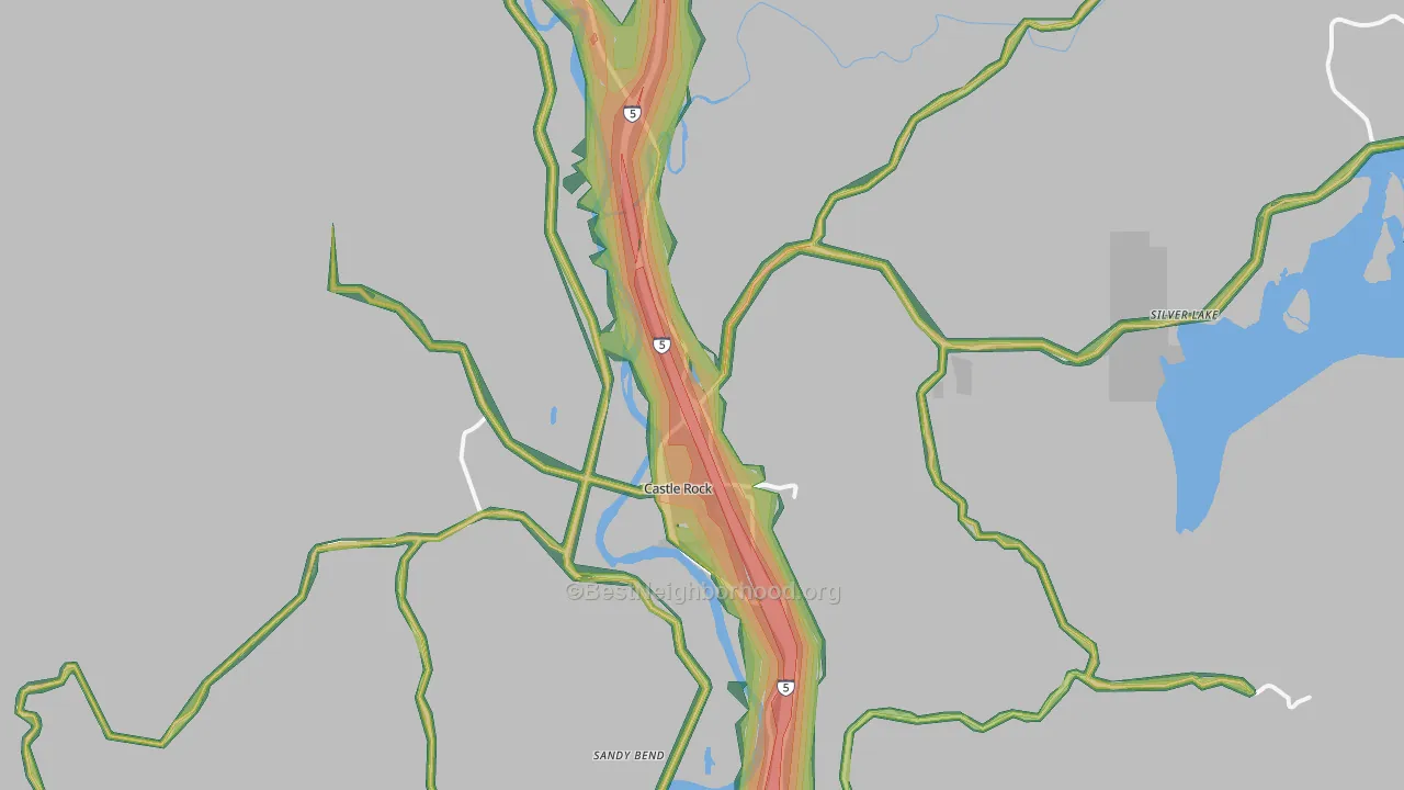 98611, WA Map of Noise Levels in 98611