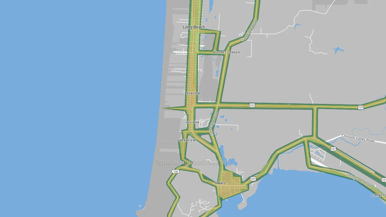 98644, WA Map of Noise Levels in 98644