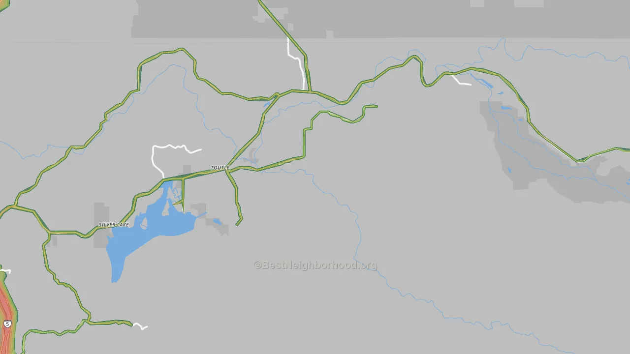 98649, WA Map of Noise Levels in 98649