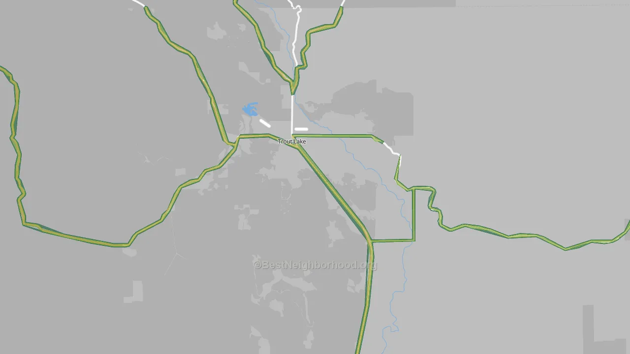 98650, WA Map of Noise Levels in 98650