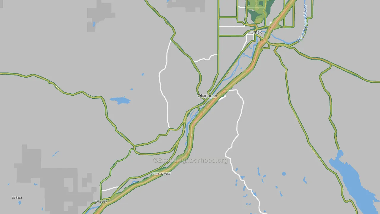 98840, WA Map of Noise Levels in 98840