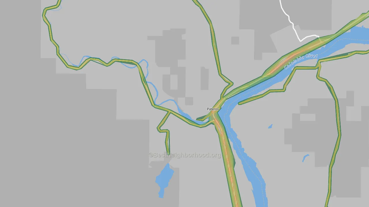 98846, WA Map of Noise Levels in 98846