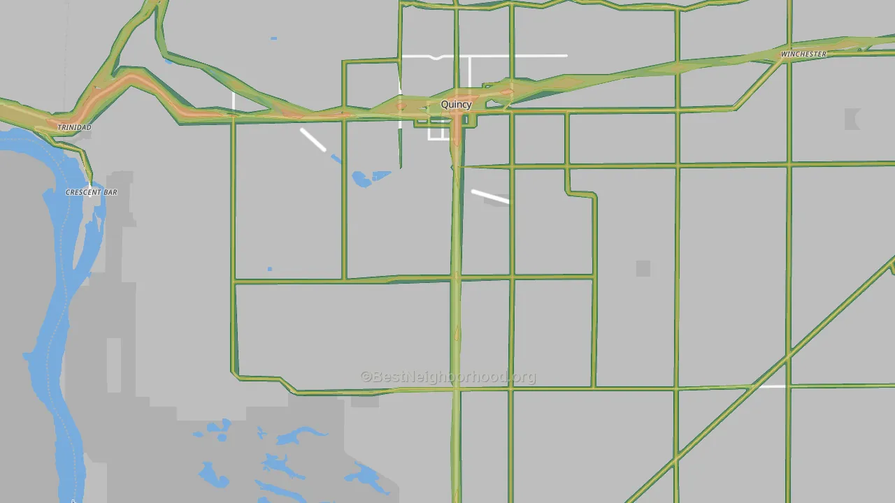 98848, WA Map of Noise Levels in 98848