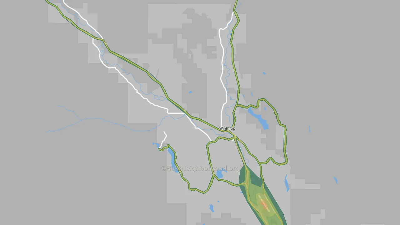 98862, WA Map of Noise Levels in 98862