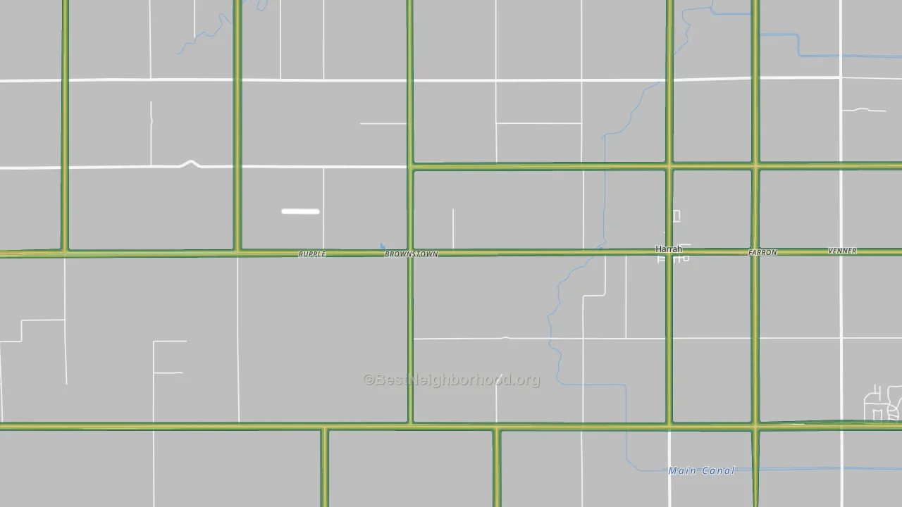 98933, WA Map of Noise Levels in 98933