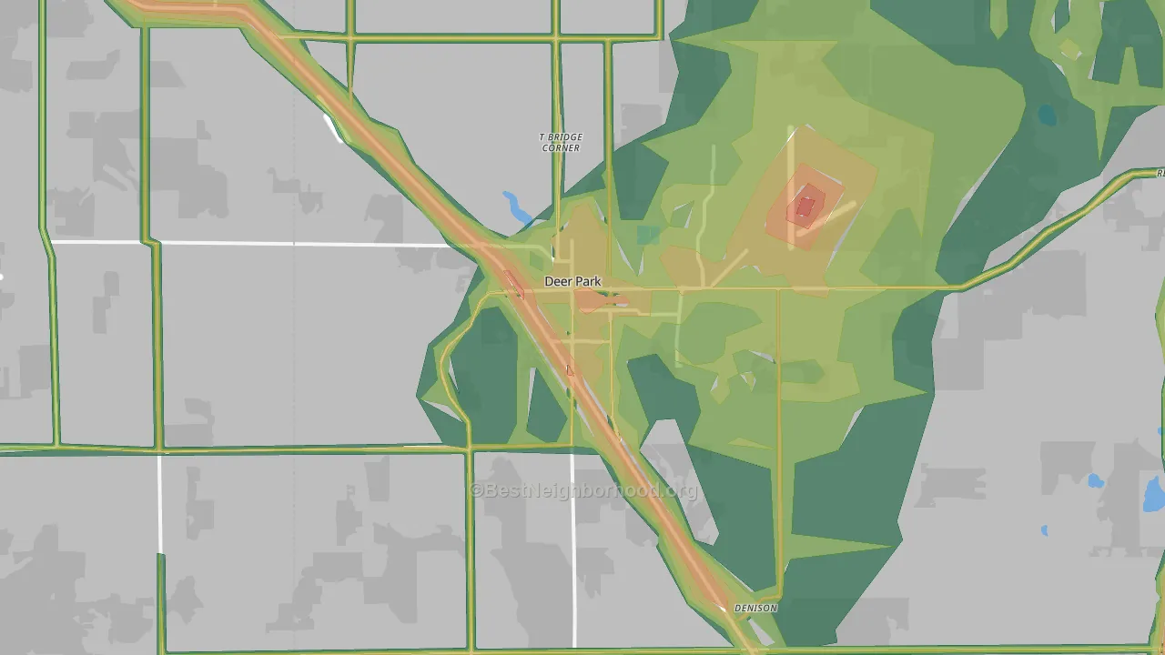 99006, WA Map of Noise Levels in 99006