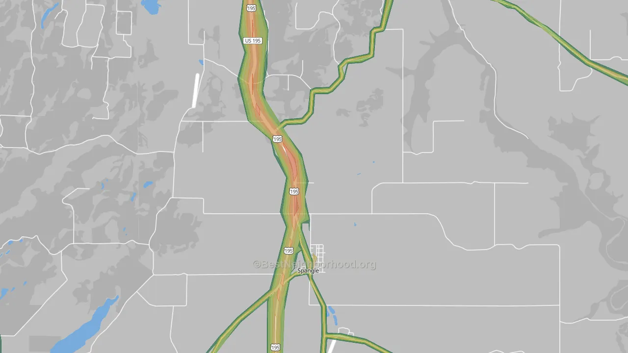 99031, WA Map of Noise Levels in 99031