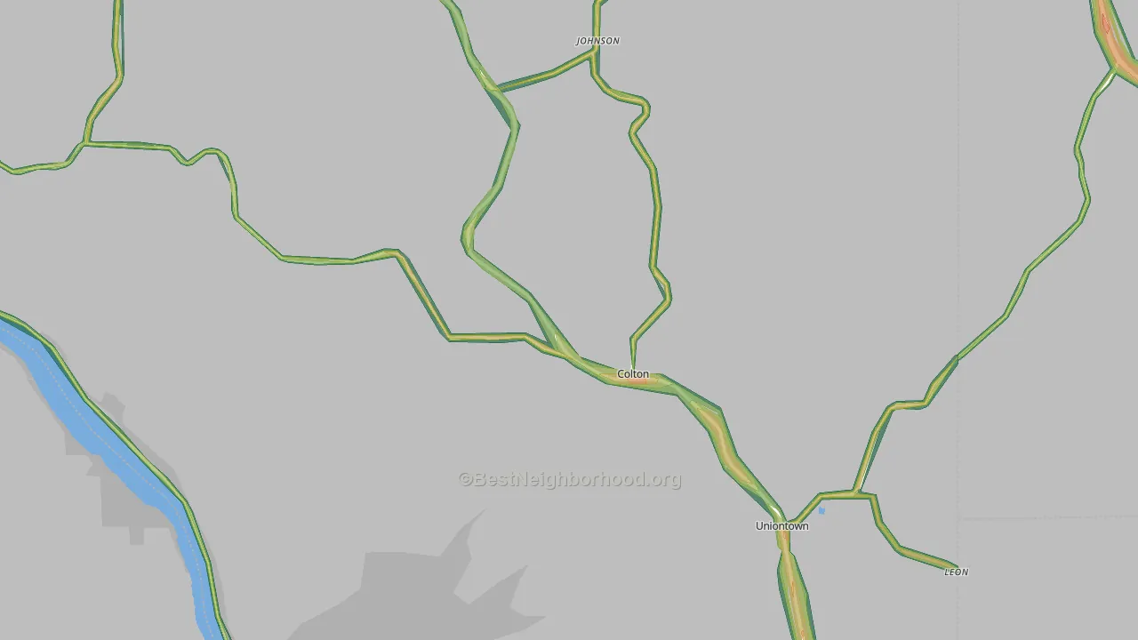 99113, WA Map of Noise Levels in 99113