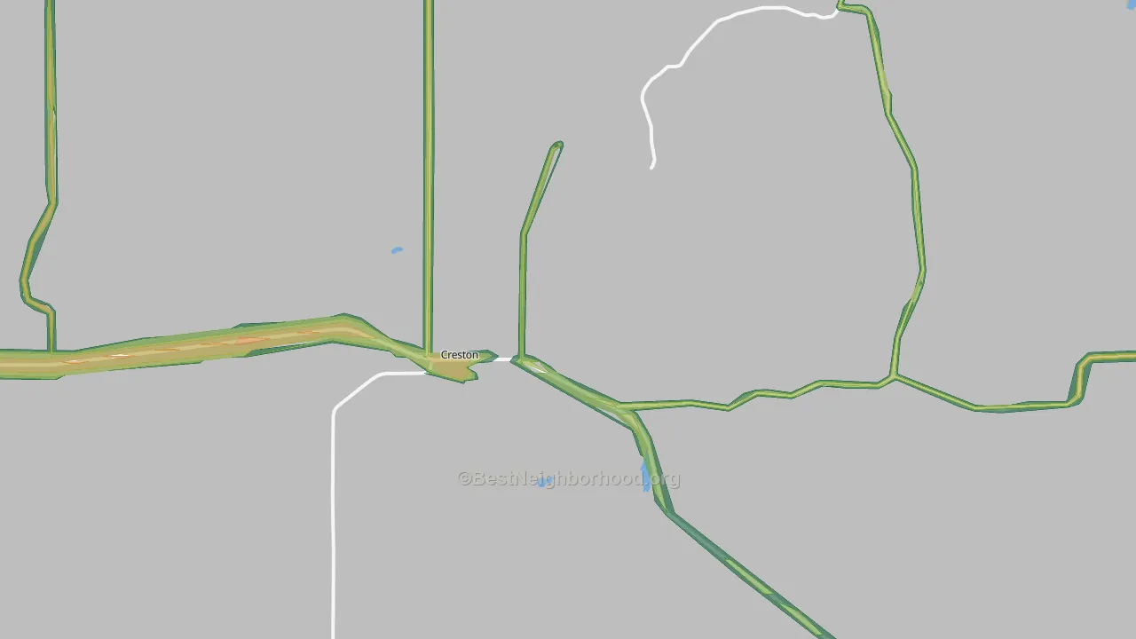 99117, WA Map of Noise Levels in 99117