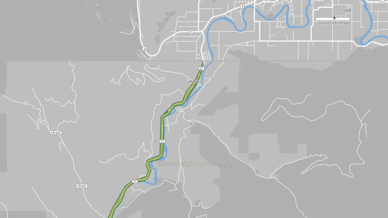 99121, WA Map of Noise Levels in 99121