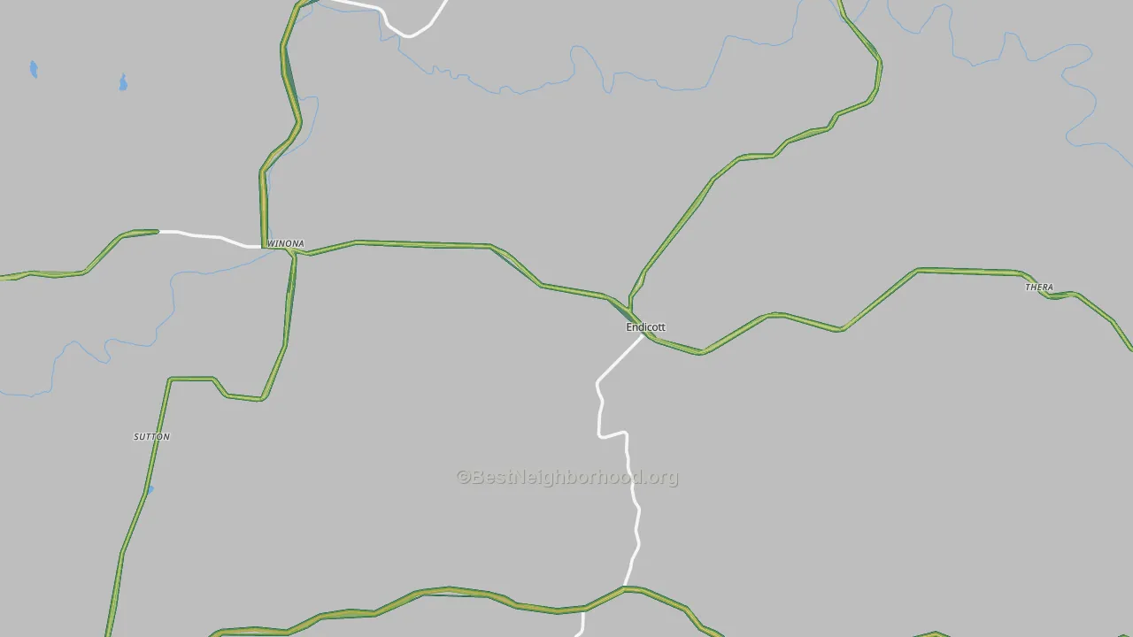 99125, WA Map of Noise Levels in 99125