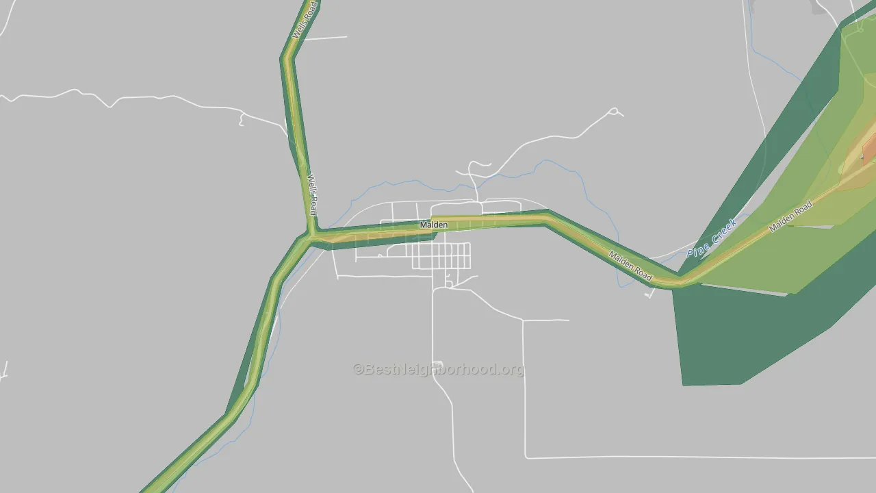 99149, WA Map of Noise Levels in 99149